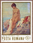 Stamps : Europe : Romania :  DESNUDO – NICOLAE GRIGORESCU
