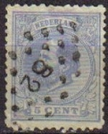 Sellos de Europa - Holanda -  HOLANDA Netherlands 1872-88 Scott 23 Sello Willian III Usado
