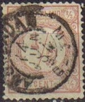 Stamps Netherlands -  Holanda 1876-94 Scott 34 Sello Serie Basica Numeros usado Netherlands