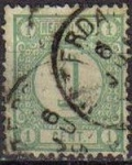 Stamps Netherlands -  Holanda 1876-94 Scott 35 Sello Serie Basica Numeros usado Netherlands 