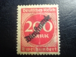 Stamps : Europe : Germany :  con placa de imprecion los numeros en el distrito