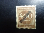 Stamps : Europe : Germany :  con placa de imprecion los numeros en el distrito