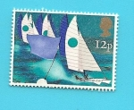 Stamps United Kingdom -  Aniversarios - Yacht Club - Vela -Trimarán multicasco