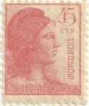 Stamps Spain -  ALEGORIA DE LA REPÚBLICA. VALOR FACIAL 45 cts. EDIFIL 752