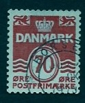 Stamps Denmark -  Cifra