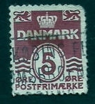 Stamps Denmark -  Cifra