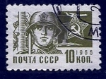 Stamps Russia -  Soldado 