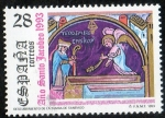 Stamps Spain -  3253-  Año Santo Jacobeo. Descubrimiento de la tumba del apostol por Teodomiro, obispo de la Iría Fl