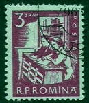 Stamps Romania -  estudiantes