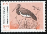 Stamps Spain -  3270 - América-UPAEP.Aves en peligro de extinción. Cigueña negra.