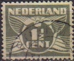 Sellos de Europa - Holanda -  HOLANDA Netherlands 1924-26 Scott 167 Sello Gull Gaviota Usado