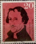 Stamps Germany -  201 - IV Centº de la muerte del reformista Philip Schwartzerd 