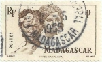 Stamps Madagascar -  EMISIONES DE 1946. NATIVOS DE SAKALAVE. VALOR FACIAL 1 franco. YVERT MG 306