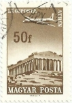 Stamps Hungary -  CIUDADES SERVIDAS POR LAS LINEAS AÉREAS HÚNGARAS. ATENAS. YVERT HU PA280