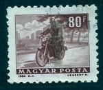 Stamps : Europe : Hungary :  Motorista