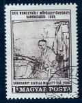 Stamps Hungary -  Pintura (Rembrandt)