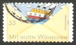Sellos de Europa - Alemania -  2673 - Sello con mensaje, barco en un sobre