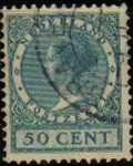 Stamps : Europe : Netherlands :  HOLANDA Netherlands 1924-26 Scott 192 Sello Reina Wihelmina Usado
