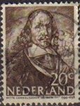 Stamps : Europe : Netherlands :  HOLANDA Netherlands 1943-4 Scott 257 Sello Heroes del Mar Almirante  Witte de With Usados