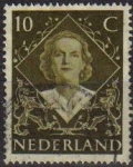Sellos de Europa - Holanda -  HOLANDA Netherlands 1948 Scott 304 Sello Reina Juliana Usado