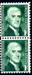 Stamps United States -  USA_SCOTT 1278.05_06 THOMAS JEFFERSON. $0,2