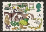 Stamps United Kingdom -  Feria - Atracciones - animales de campo y productos de granja