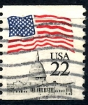 Stamps United States -  USA_SCOTT 2115.02 BANDERA SOBRE EL CAPITOLIO. $0,2
