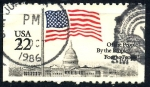 Stamps United States -  USA_SCOTT 2116.02 BANDERA SOBRE EL CAPITOLIO. $0,2