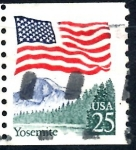 Stamps United States -  USA_SCOTT 2280.04 BANDERA Y PARTE NACIONAL YOSEMITE. $0,2