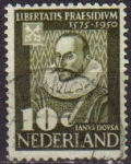 Sellos de Europa - Holanda -  HOLANDA Netherlands 1950 Scott 328 Sello Personajes Janus Dousa Usado