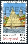 Stamps United States -  USA_SCOTT 2342 MARYLAND. $0,2