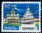 Stamps United States -  USA_SCOTT 2532.02 700º ANIV FUNDACION DE SUIZA. $0,25
