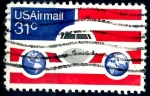 Sellos de America - Estados Unidos -  USA_SCOTT C90.01 AVION, GLOBOS Y BANDERA. $0,2
