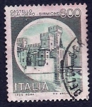 Stamps Italy -  Castillo Scaligero