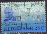 Stamps : Europe : Netherlands :  HOLANDA Netherlands 1970 Scott 480 Sello BW Profesor E.M. Meijers Usado