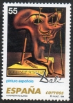 Sellos de Europa - Espa�a -  3294 - Pintura española.Obras de Salvador Dalí. Auto retrato blando con un bacón frito.