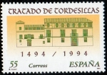 Stamps : Europe : Spain :  3311 - Efemérides. " Casas del tratado " en Tordesillas.