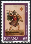 Stamps : Europe : Spain :  3320 -  Museo de Naipes. Valet de rombos baraja inglesa de 1828.