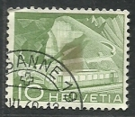 Stamps Switzerland -  Paisage y Trambia