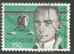 Stamps Switzerland -  Walter Mittelhozer pionero aviacion