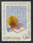 Stamps : Europe : Portugal :  2 Centenario enseñansa primaria