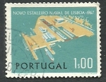 Sellos de Europa - Portugal -  Astillero naval de Lisboa
