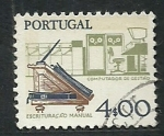 Sellos de Europa - Portugal -  Escrutura Manual