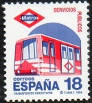 Sellos de Europa - Espa�a -  3322 - Sercicios Públicos. 75º Aniversario del metro de madrid.
