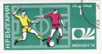 Stamps : Europe : Bulgaria :  MUNDIAL FUTBOL ,74