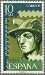 Stamps Spain -  ESPAÑA 1962 1433 Sello Nuevo Día Mundial del Sello Mercurio