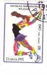 Stamps Madagascar -  PATINAJE ARTÍSTICO-ILUSTRACIÓN-
