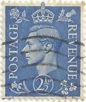 Sellos de Europa - Reino Unido -  SERIE BÁSICA REY JORGE VI. VALOR FACIAL 2½ peniques. YVERT GB 213A