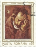 Stamps : Europe : Romania :  (310) PINTURAS DAÑADAS REVOLUCIÓN DE 1989. EL VIEJO NICOLÁS, DE S. LUCHIN. YVERT RO 3909