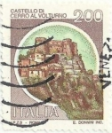 Sellos de Europa - Italia -  SERIE CASTILLOS. CASTILLO DE CERRO AL VOLTURNO, EN ISERNA. YVERT IT 1445